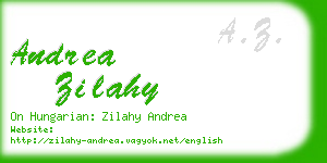 andrea zilahy business card